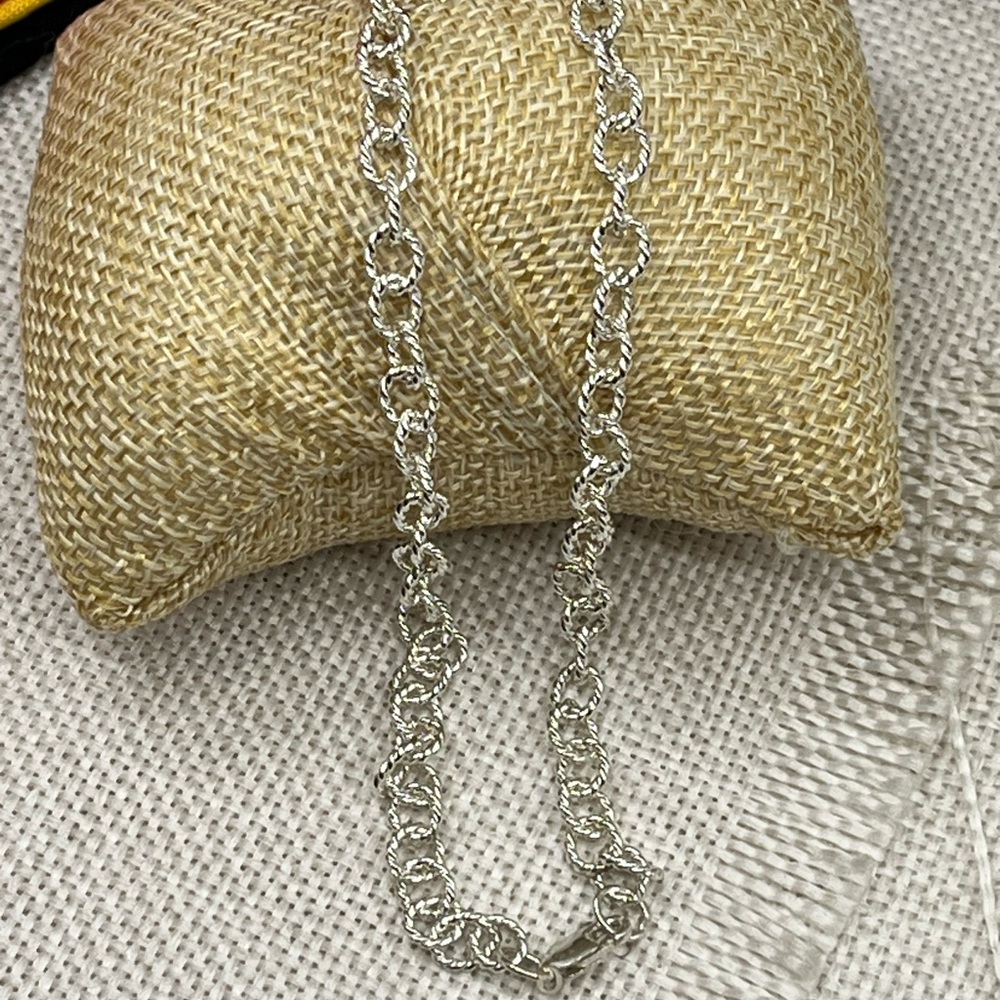 Vintage Piercing Pagoda 925 Sterling Silver 16” Necklace - Picture 9 of 16